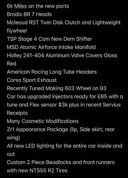 2008 Chevrolet Corvette · Z06 Coupe 2D