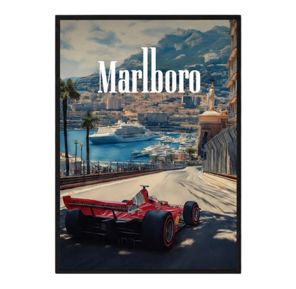 Vintage Monaco F1 | Michael Schumacher F2004 | Racing Poster