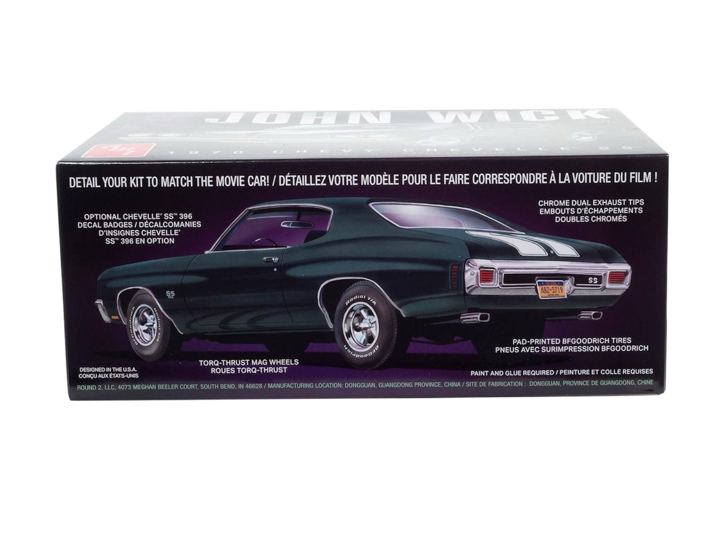 1:25 Scale 1970 John Wick Chevrolet Chevelle Plastic Model Kit