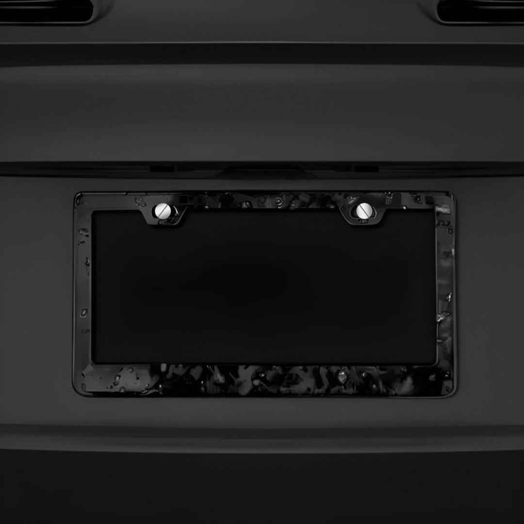 FORGED CARBON FIBER LICENSE PLATE - CLASSIC FORGED