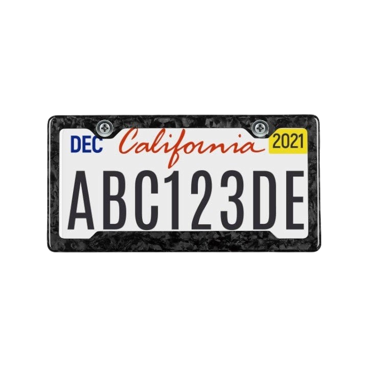FORGED CARBON FIBER LICENSE PLATE - CLASSIC FORGED
