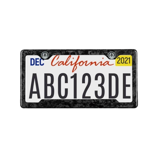 FORGED CARBON FIBER LICENSE PLATE - CLASSIC FORGED