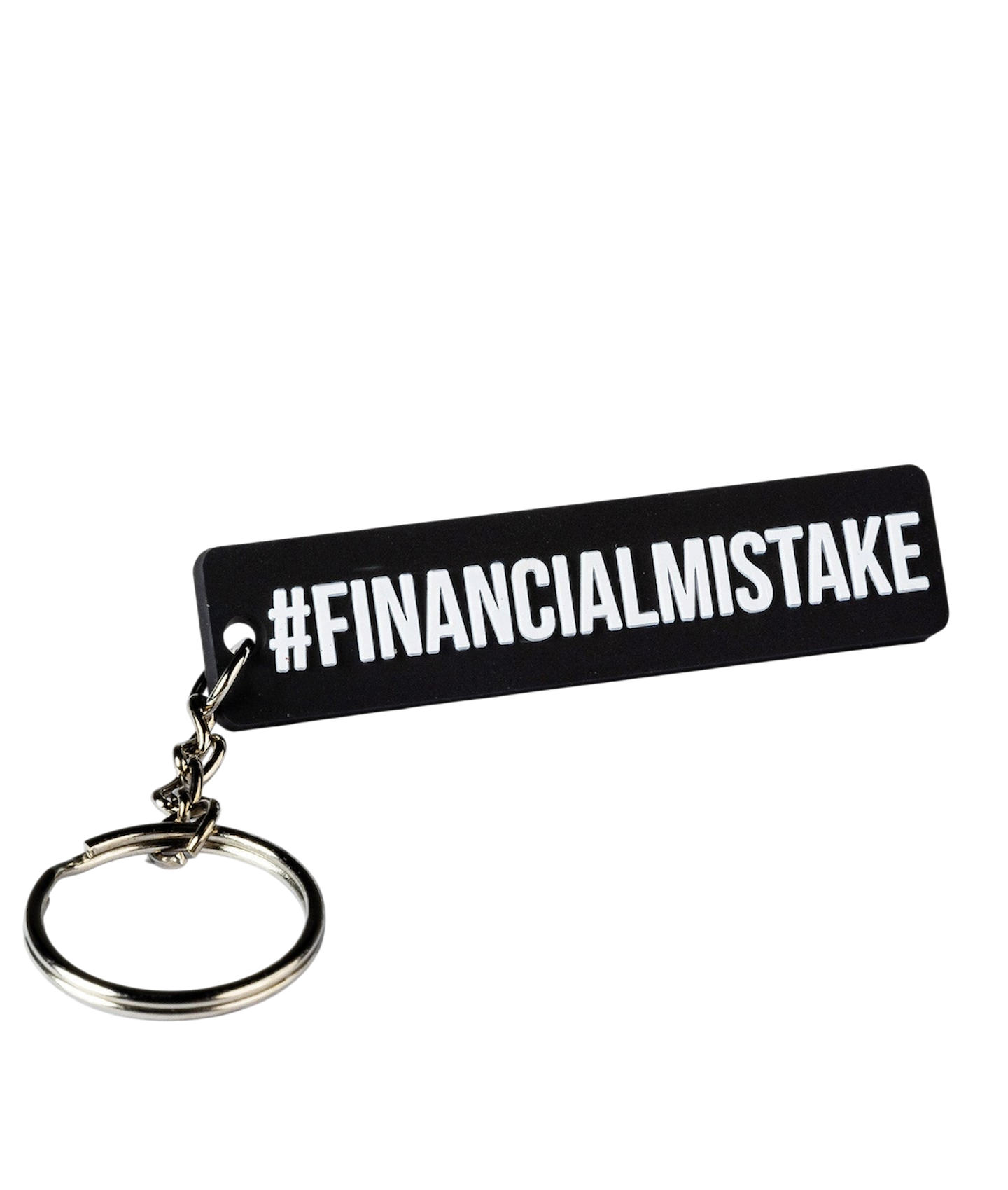 Financial Mistake Rubber Key Ring