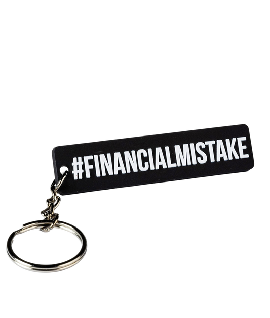 Financial Mistake Rubber Key Ring