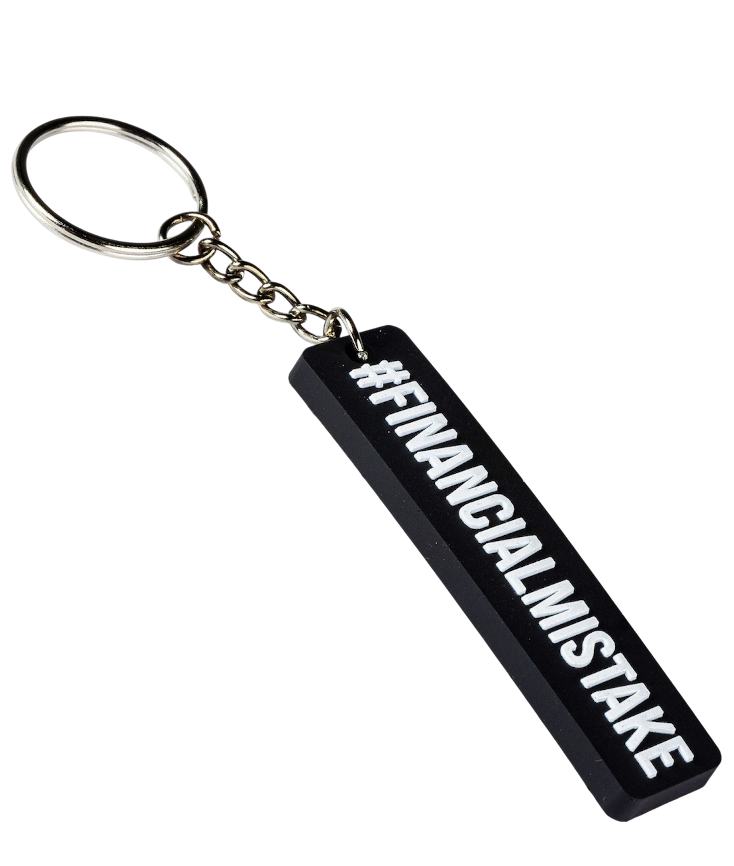 Financial Mistake Rubber Key Ring