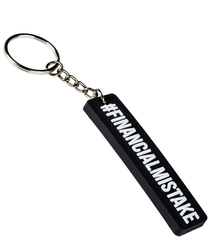 Financial Mistake Rubber Key Ring