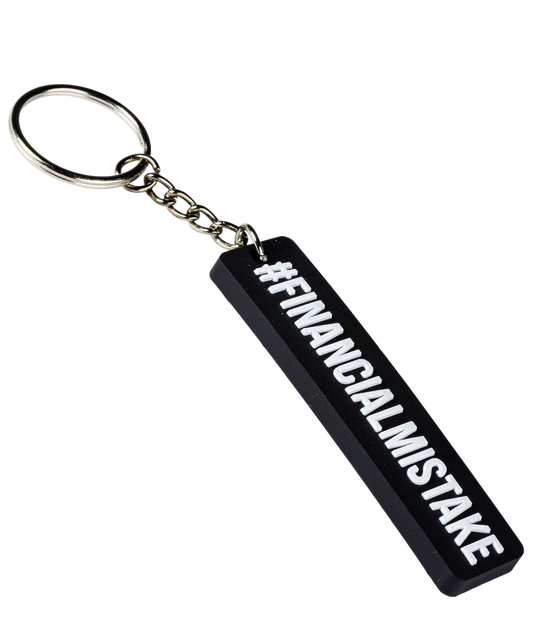 Financial Mistake Rubber Key Ring