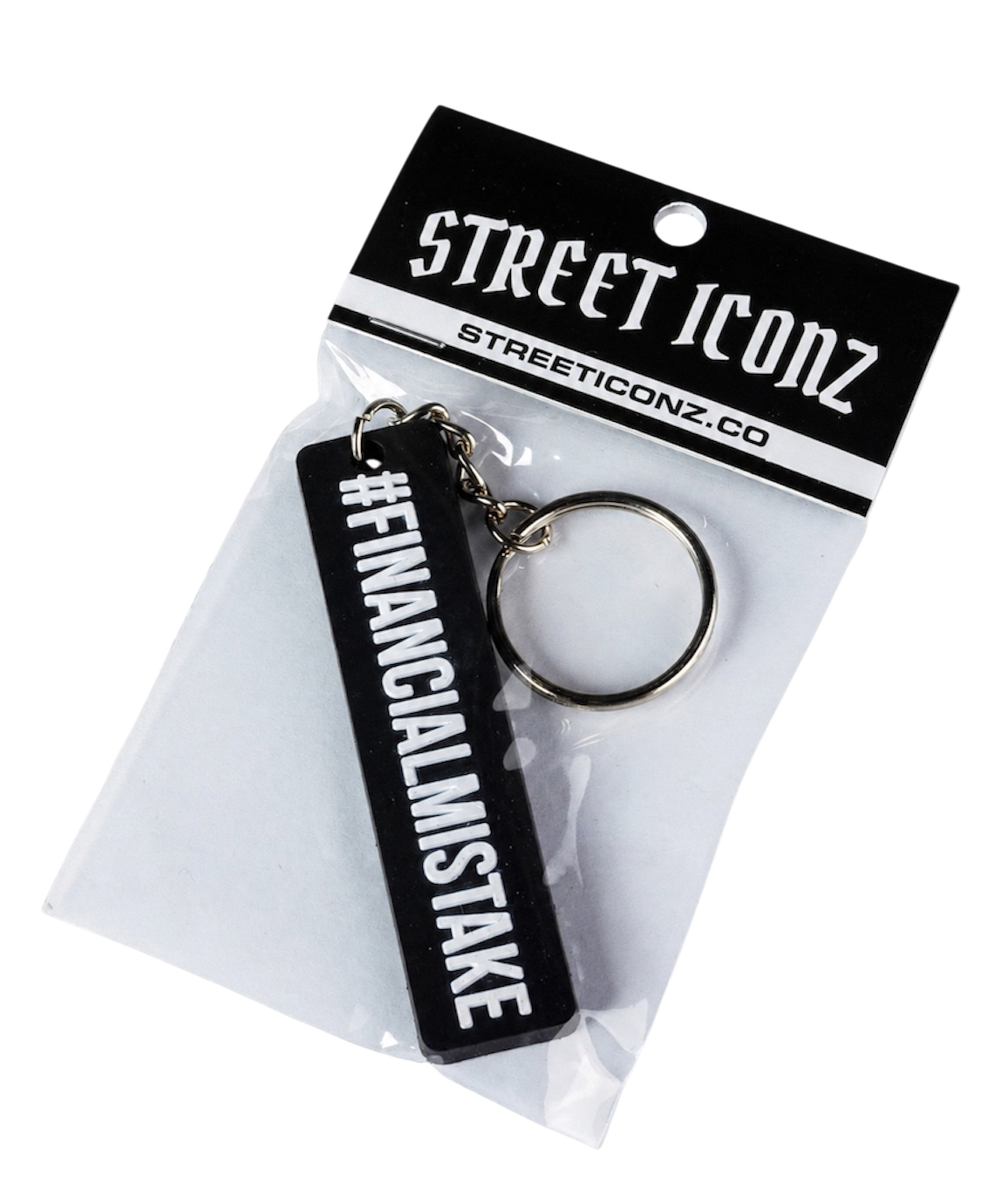 Financial Mistake Rubber Key Ring