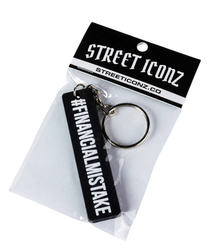 Financial Mistake Rubber Key Ring
