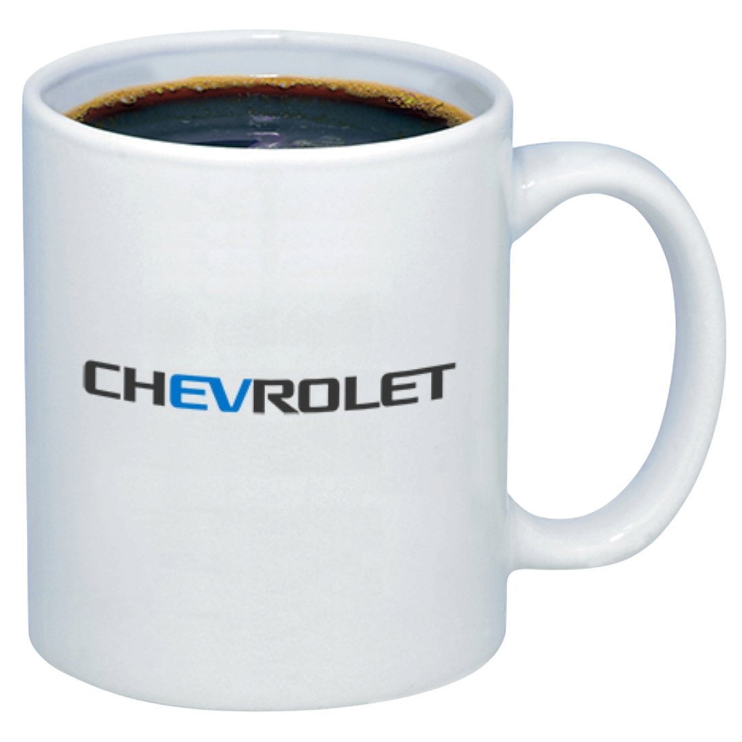 Chevrolet EV White Ceramic Coffee Mug