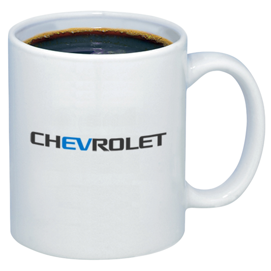 Chevrolet EV White Ceramic Coffee Mug