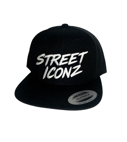 Street Iconz Embroidered Snapback Black