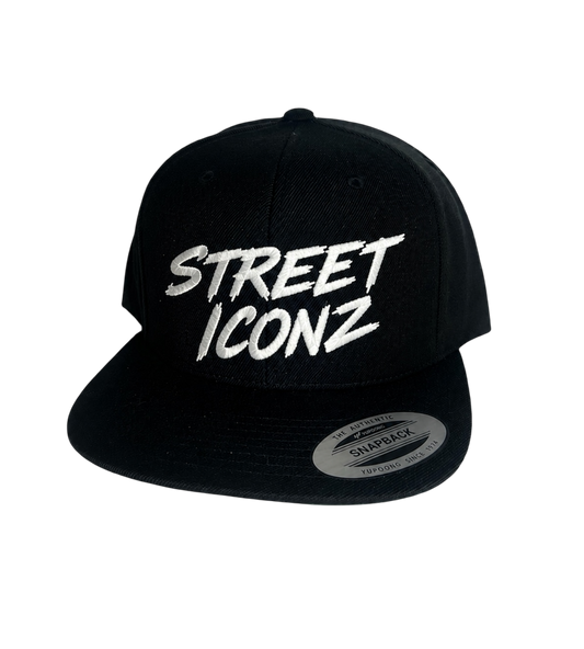 Street Iconz Embroidered Snapback Black