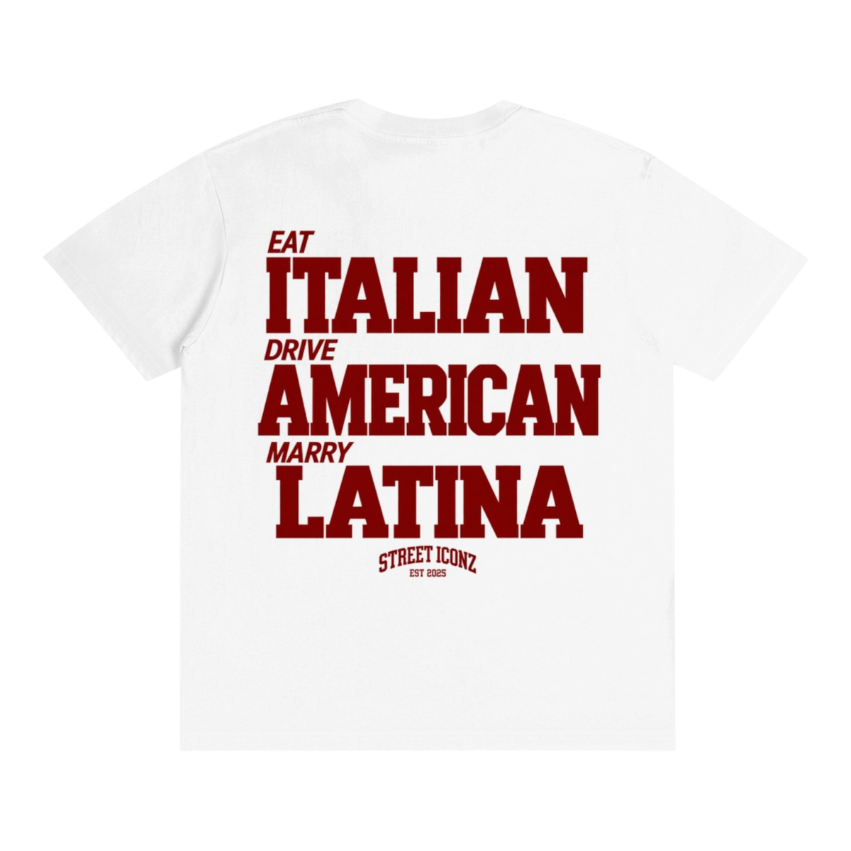 SI Eat,Drink,Drive Italian Graphic T-Shirt