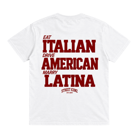 SI Eat,Drink,Drive Italian Graphic T-Shirt